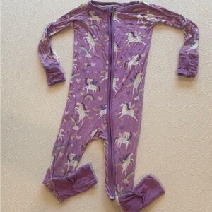 Little Sleepies Lavender Unicorn Footie